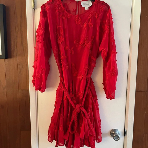 Anthropologie Amal Textured Mini Dress by Mare - Picture 2 of 7